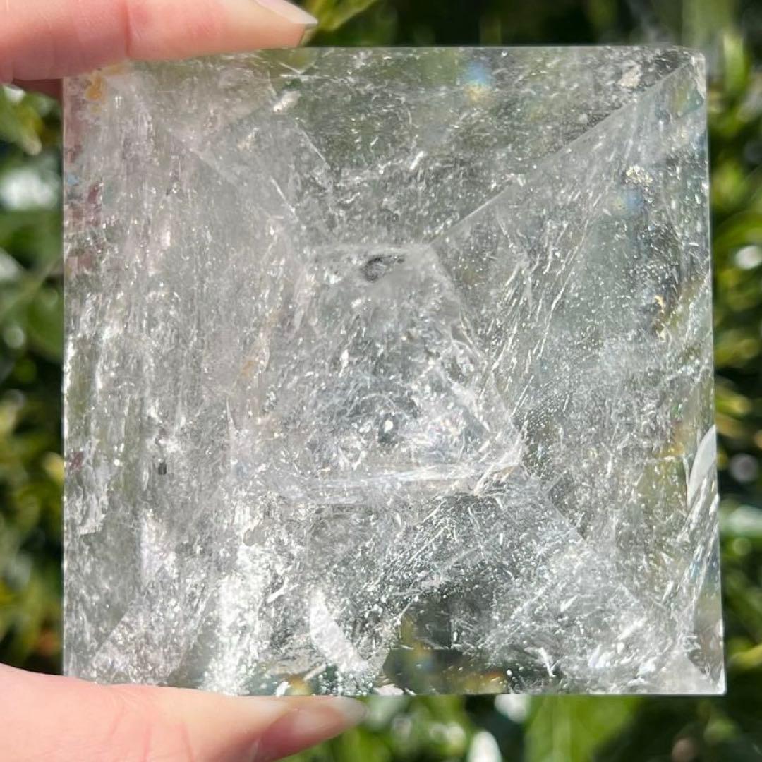 ✳️✨高透明！聖なる山からの贈り物✨ヒマラヤ産 レインボー水晶 ピラミッド 天然石