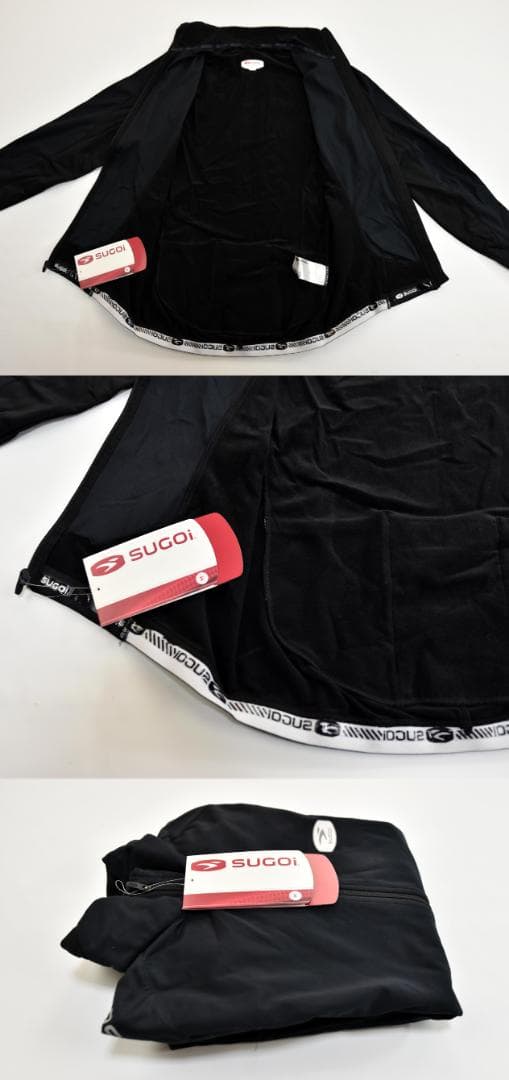 SUGOI RS ZERO LSジャージ size:M ブラック 64809U