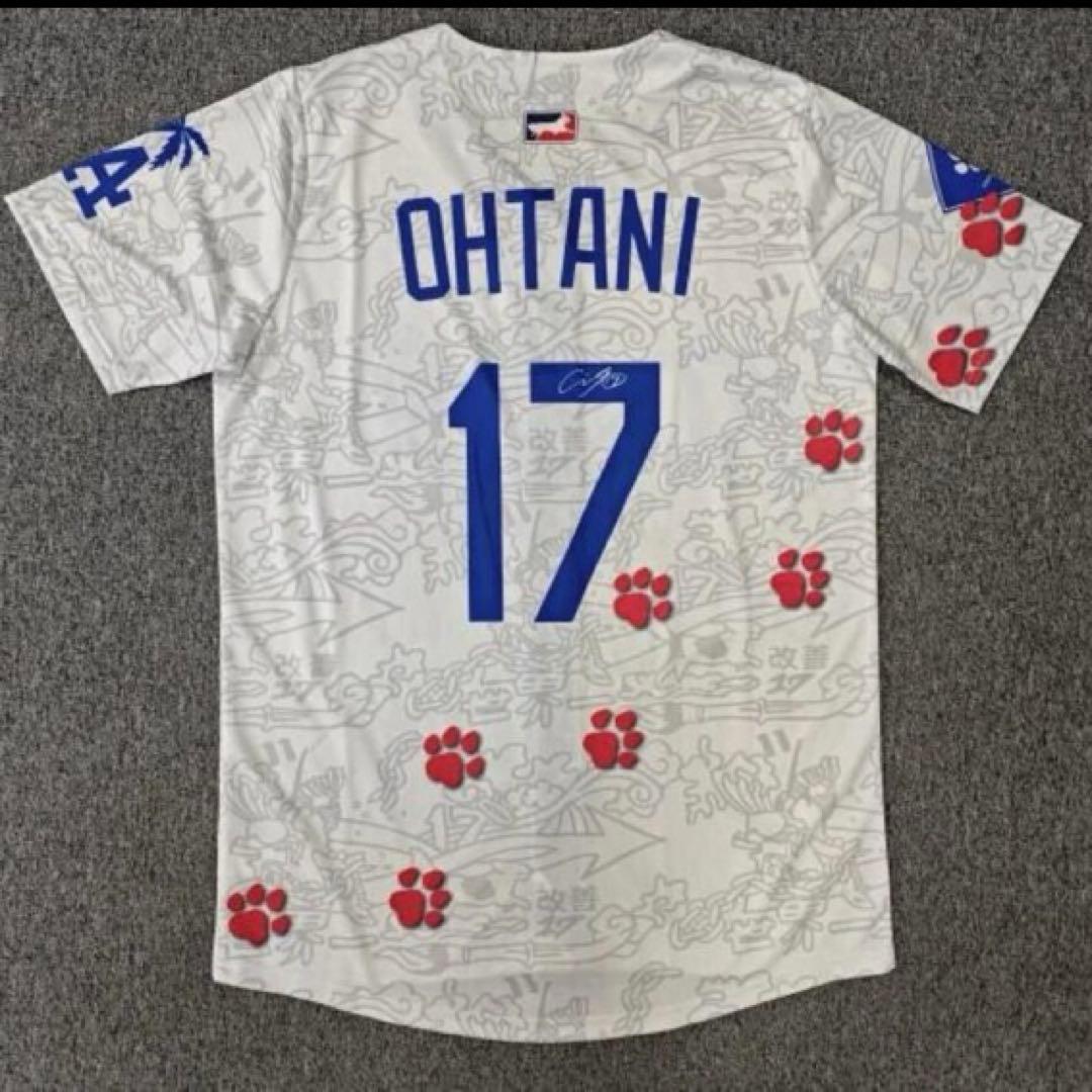 ドジャース 大谷 デコピン ディコイ Dekopin サイン ユニフォーム