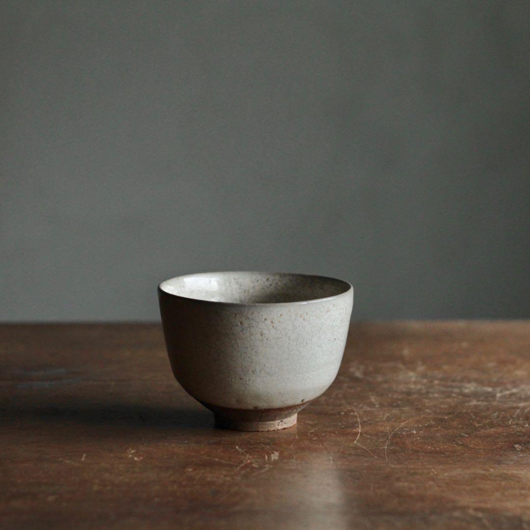 藁灰釉 茶碗 赤膚焼 茶道具 古美術 古道具 アンティーク