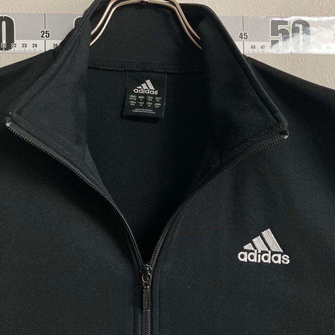 adidas アディダス ジャージ セットアップ 3点セット M 黒 ブラック
