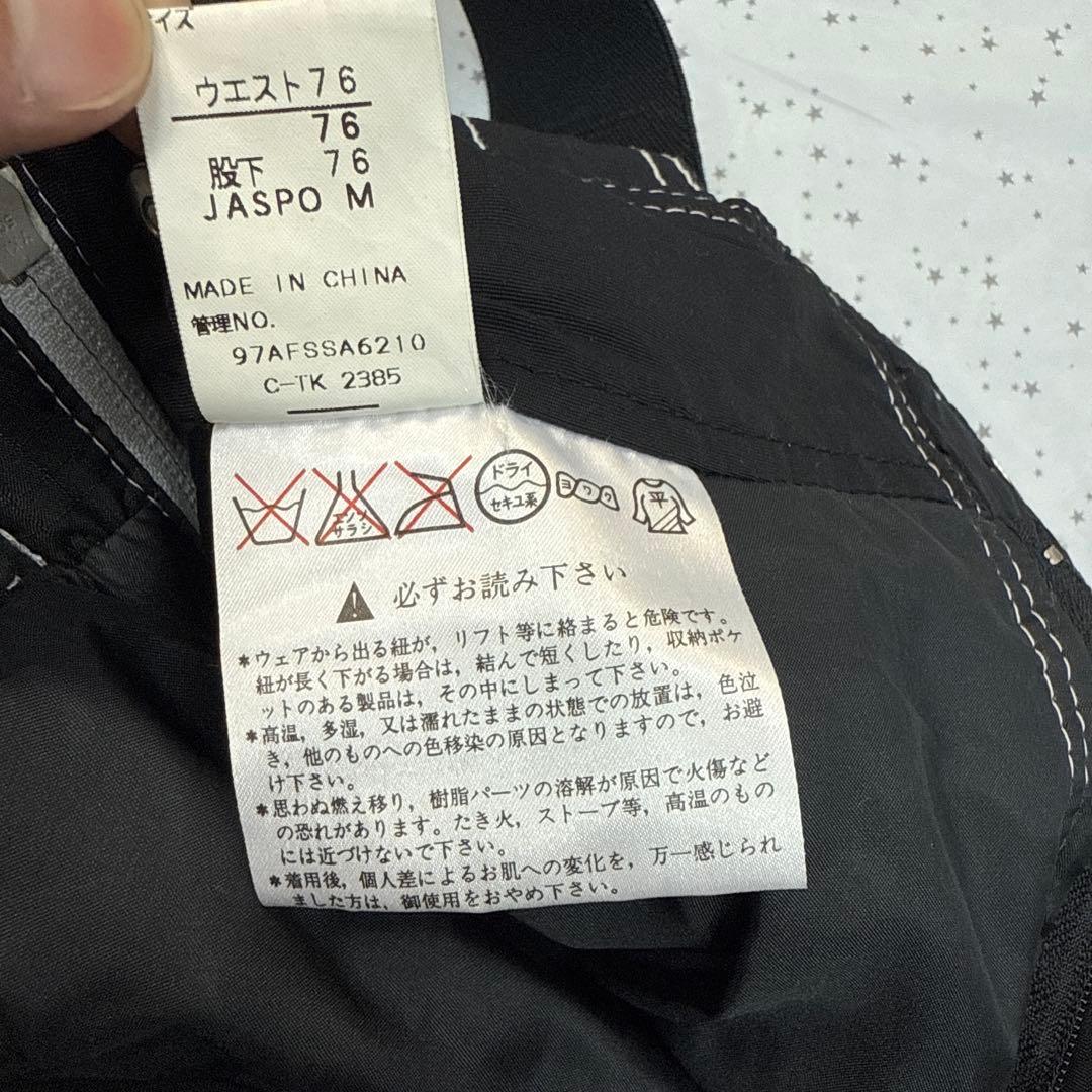 PHENIX ブラック スキーウェア サスペンダー付き