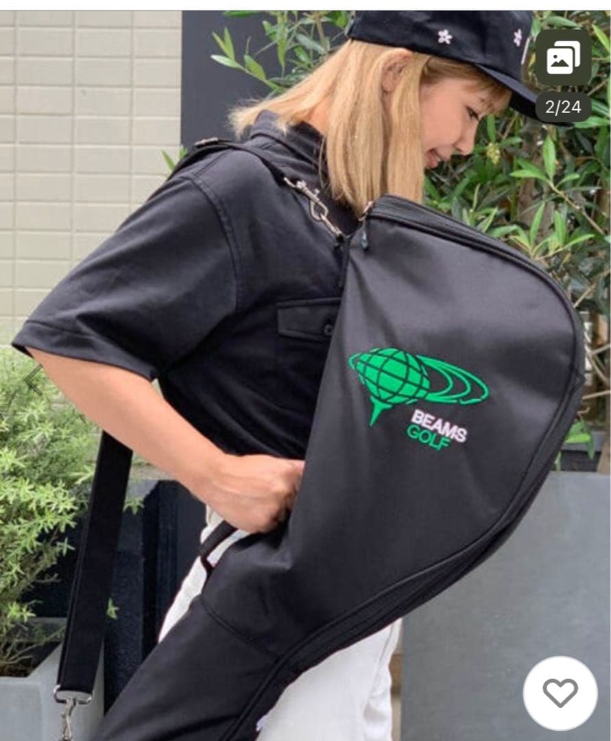 BEAMS GOLF ゴルフバッグ・キャディバッグ ブラック