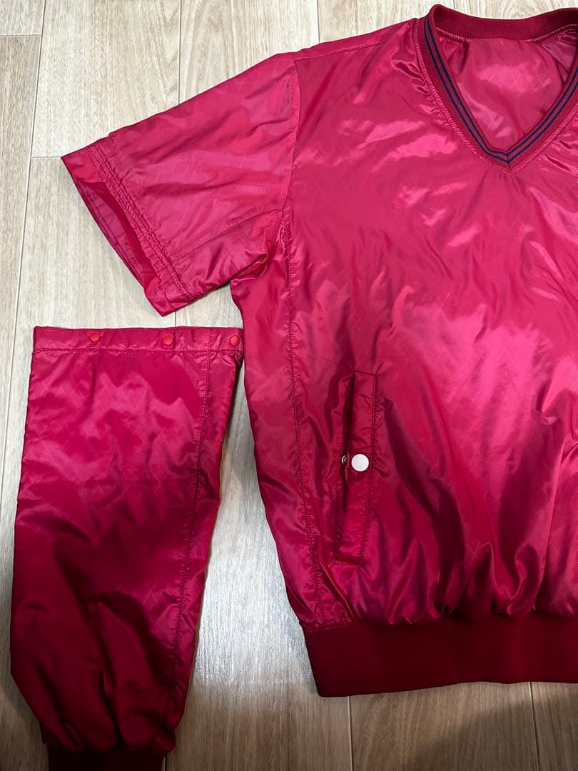 Callaway レッド ナイロンジャケット　アーガイル　4WAY 美品　ゴルフ