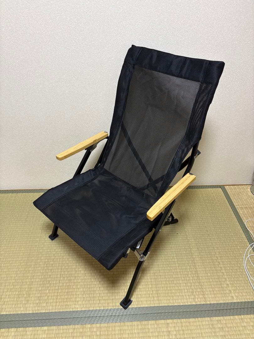  peak メッシュローチェアー30 リッチブラック　おまけカバー付き