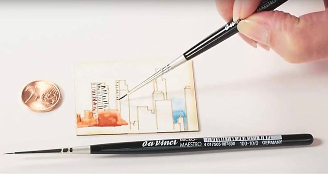 《新品》《ドイツ》Da Vinci Micro-Maestro筆 極細4本set
