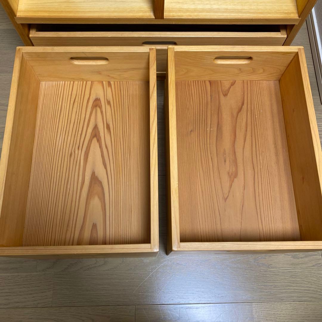 なかよしライブラリー　天然木の収納棚
