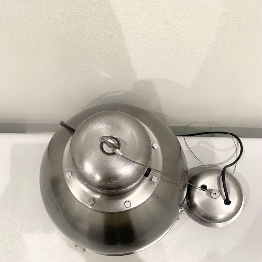 【希少】電球付 イケア スヴァルトノーラ ペンダントライト ランプ シルバー