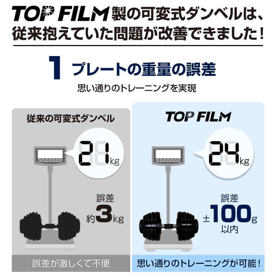 新品＊ダンベル 可変式 24kg 単品 アジャスタブル 15段階調節2662