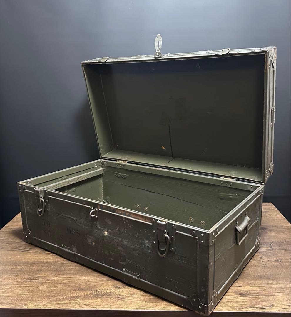 ビンテージ　米軍 US ARMY 希少 フットロッカ－ トランクBOX