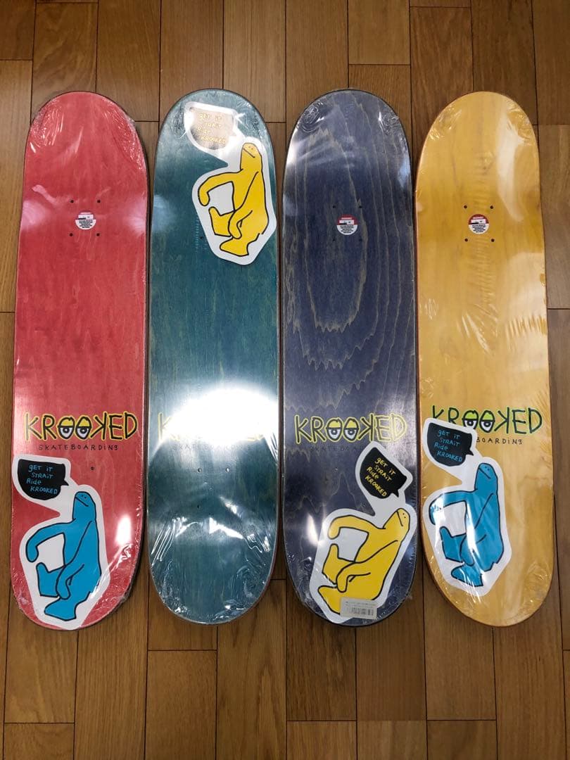 KROOKED スケートデッキ 4枚セット 未使用 未開封 スケボー クルックト