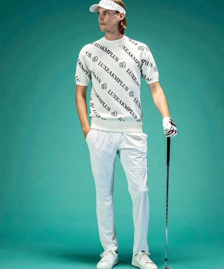LUXEAKMPLUS / 24SS サイド ロゴ ストレッチ パンツ ゴルフ