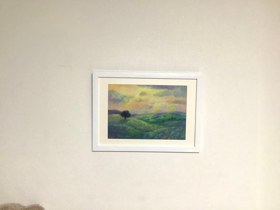 絵画　一本の木36　A4サイズ　額縁無し　原画