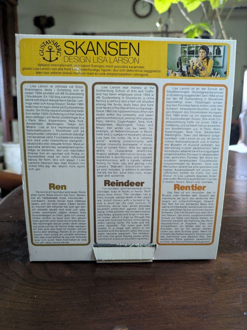 世界で希少ボックス付き！リサラーソン SKANSENトナカイ コレクター必見