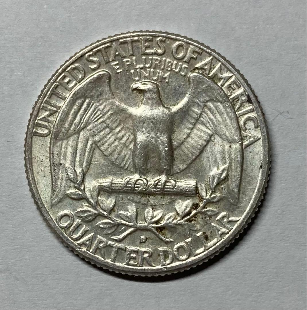 アメリカ２５セント銀貨