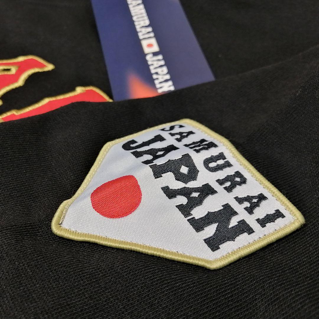 【公式】刺繍ロゴ トレーナー 侍ジャパン ブラック Lサイズ
