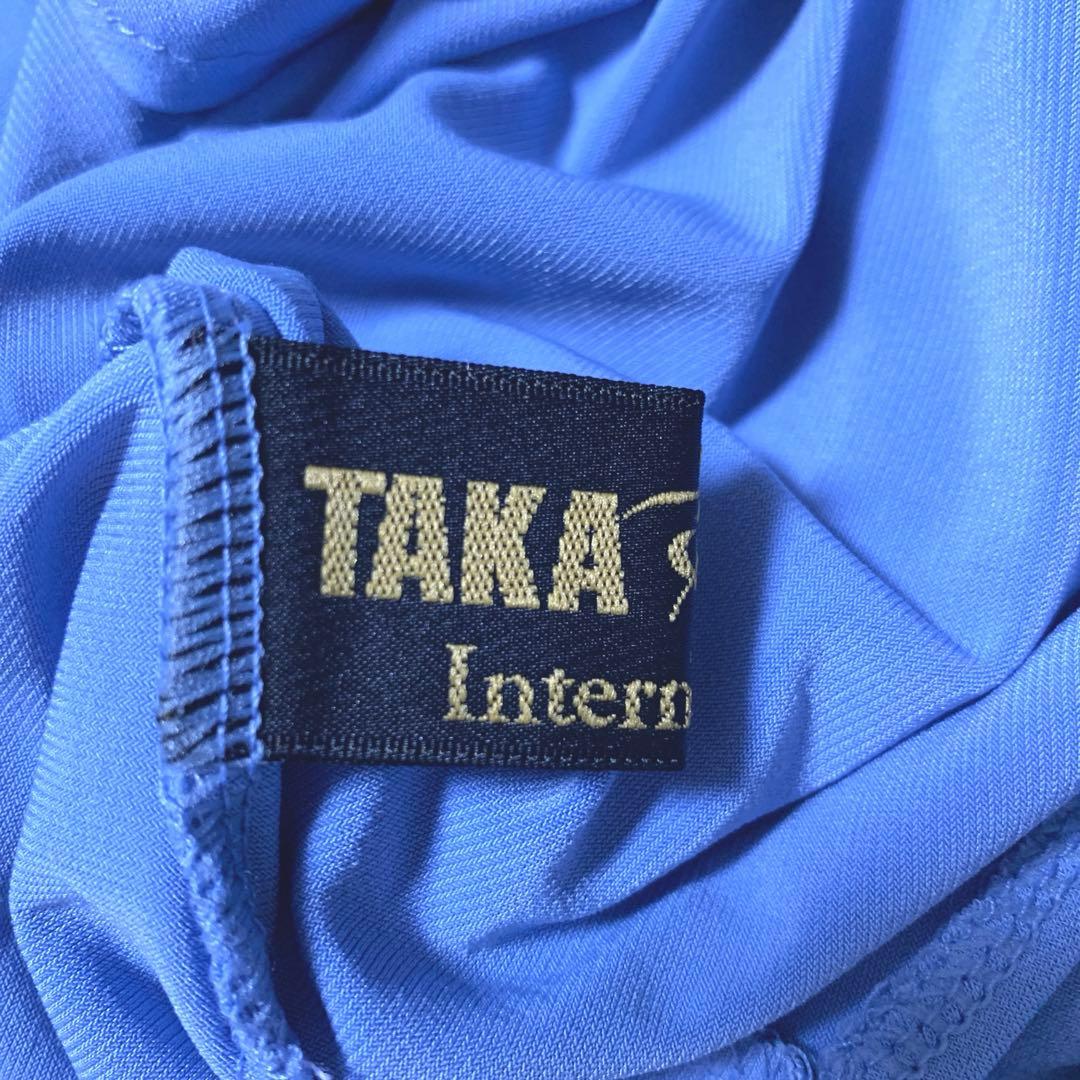 【TAKA DANCE】タカダンス　社交ダンス　トップス　ライトブルー