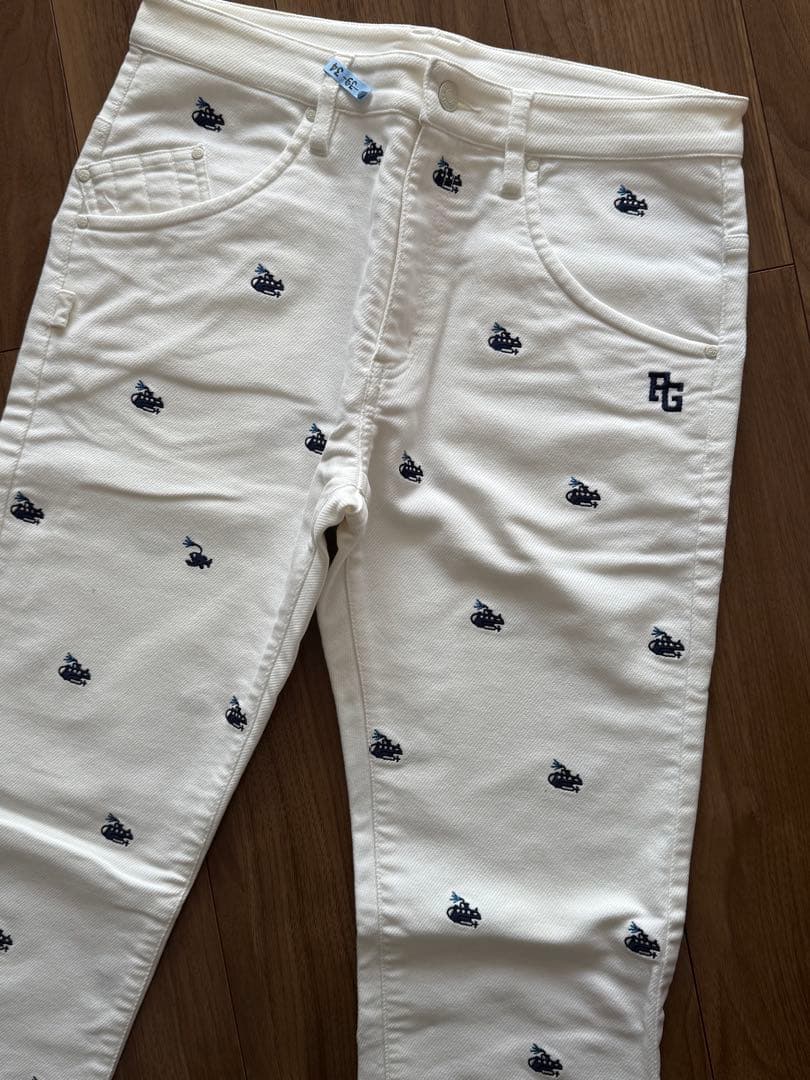 PEARLY GATES 刺繍ロゴ パンツ