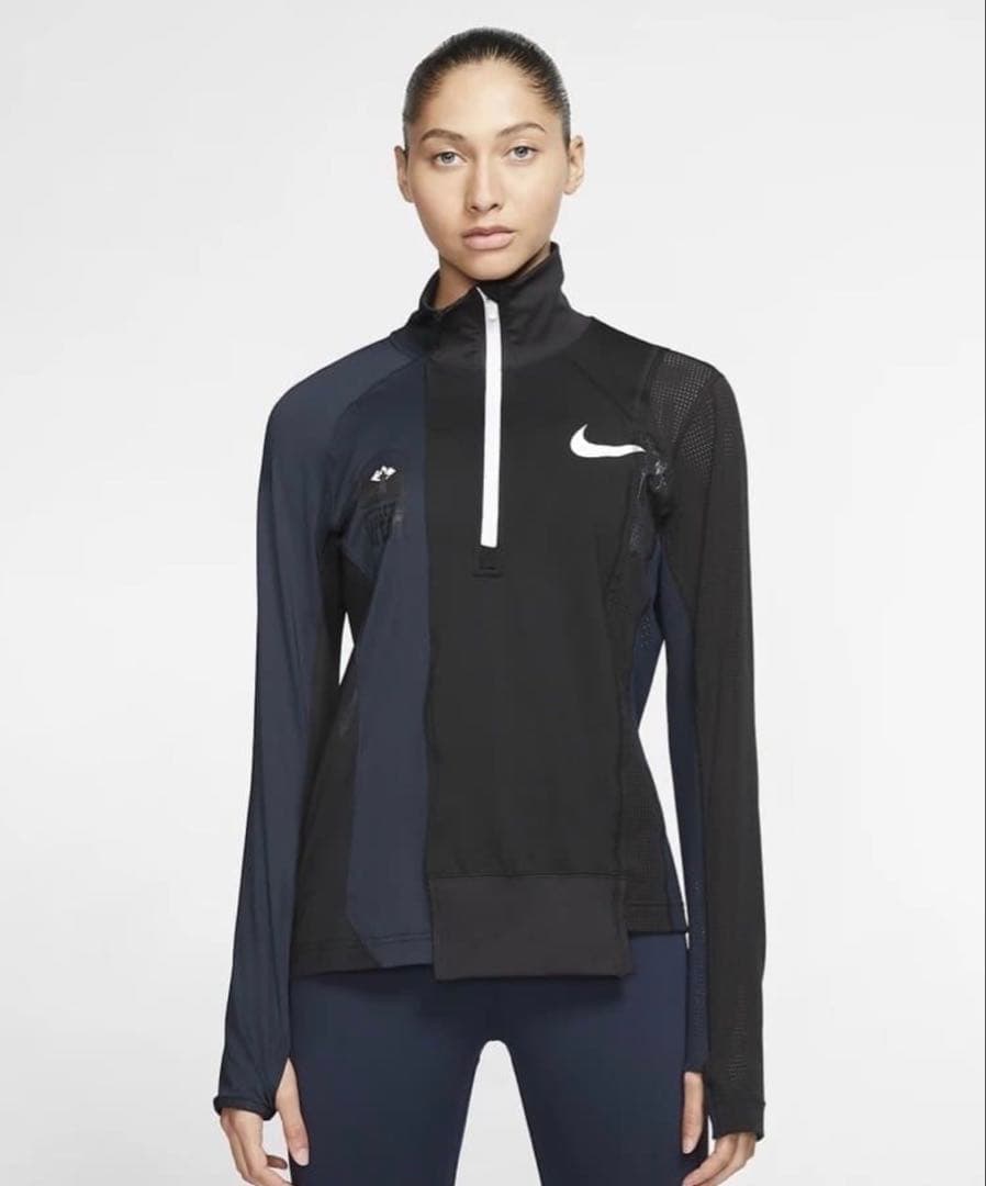 sacai × NIKE ウィメンズハーフジップランニングジャケット サイズXL