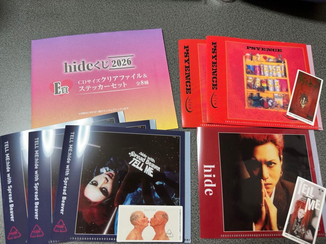 hide くじ2026 ➕ピンズガチャセット　13点セット