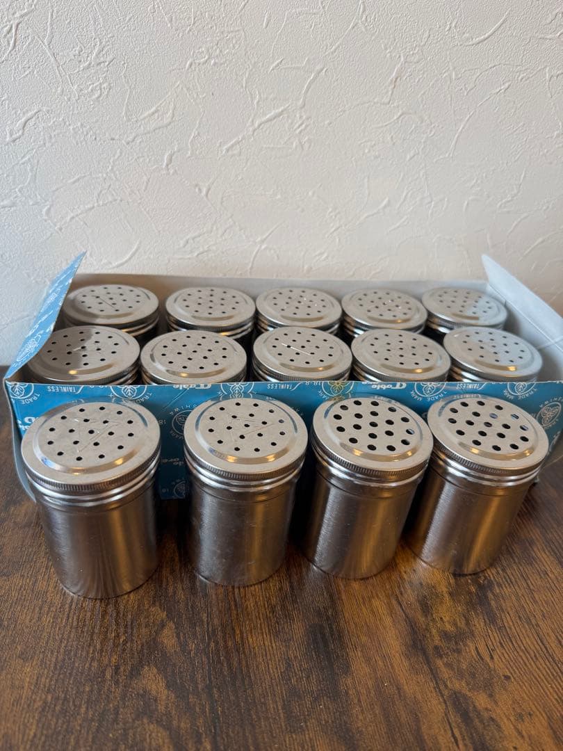 カシワ　ステンレス　調味料入れ　シェーカー　スパイスシェーカー　ソルトシェーカー