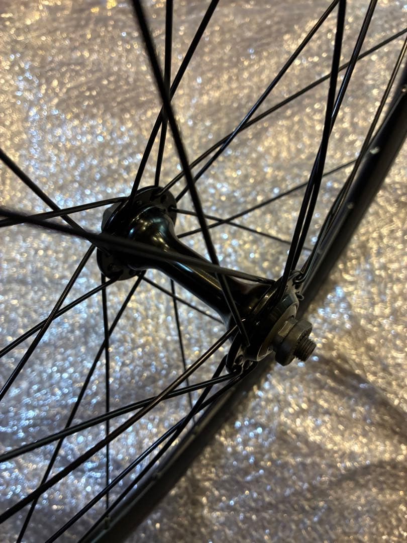 未使用 ブラック 完組フロントホイール 20インチ(451)自転車用