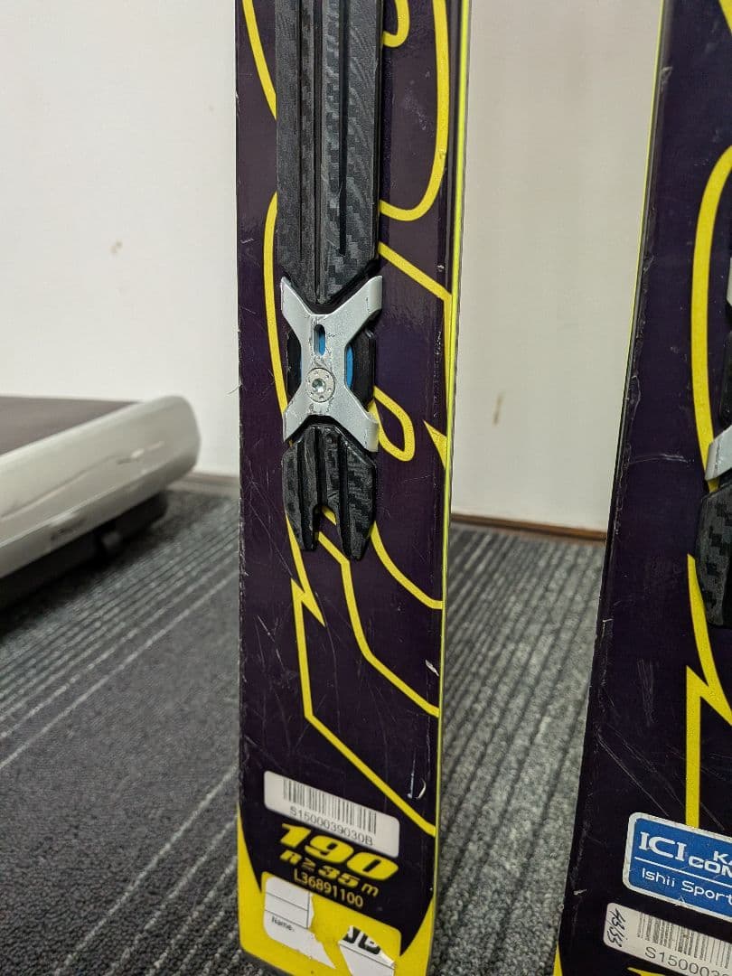 再値下げSalomon GS POWER LINE 190cm スキー板 青/黄
