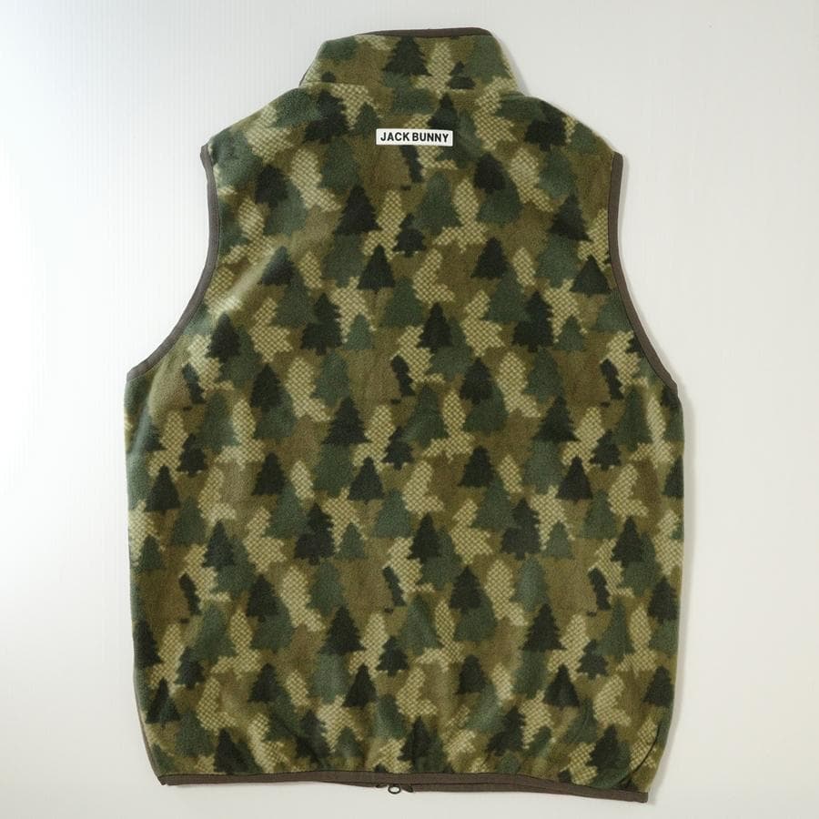 新品◆Jack Bunny! ツリー柄カモフラージュ フリースベスト