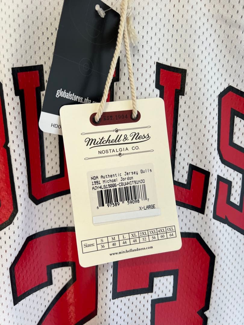 Mitchell&Ness ブルズ ジョーダン23 ジャージ ユニフォーム 白