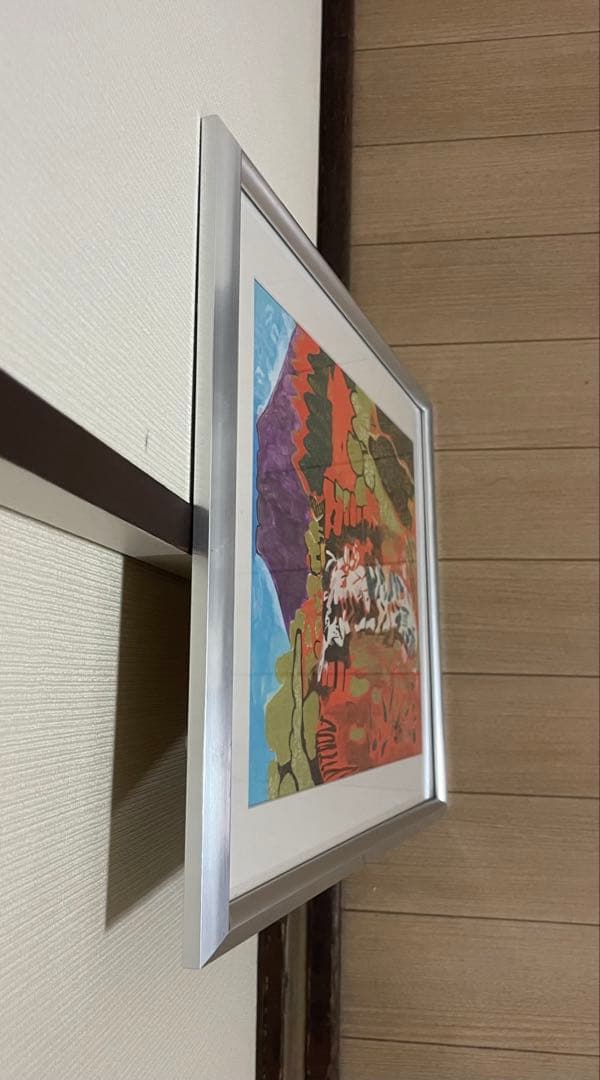 片岡球子　絵画　油彩　5号　n668