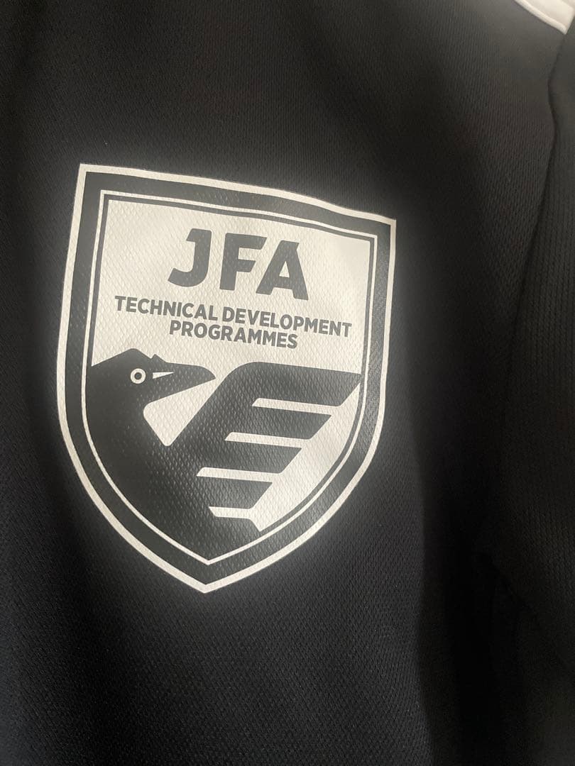 adidas JFA ポロシャツ 黒　メンズL