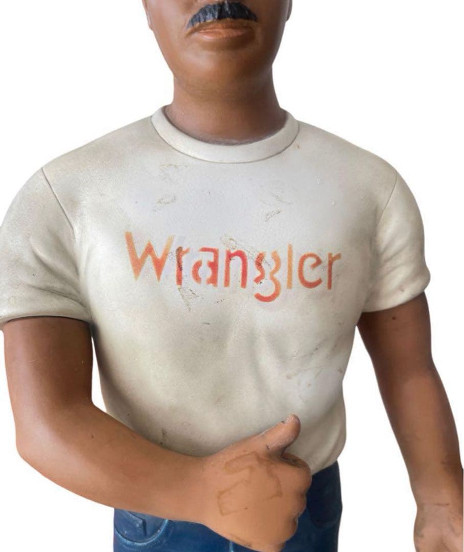 超希少 WRANGLER ソフビ人形WRANGLER ラングラーマン 410mm
