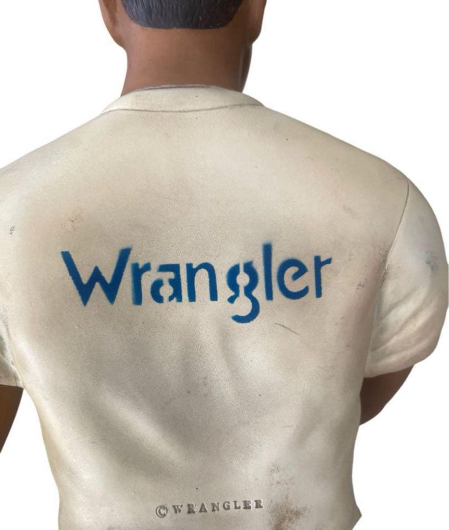 超希少 WRANGLER ソフビ人形WRANGLER ラングラーマン 410mm