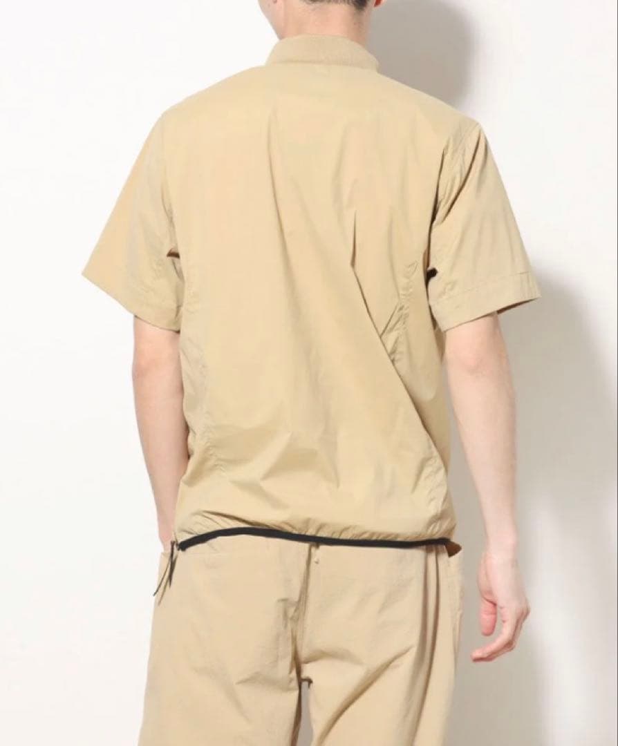 M ☆新品☆ キャロウェイ メンズ モックネック 半袖 プルオーバー ベージュ
