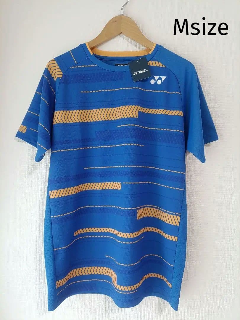 新品 YONEX ユニゲームシャツ Mサイズ ブルー 半袖Tシャツ 青