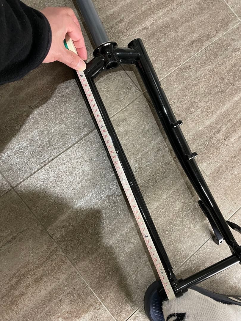 美品 26/650B/29クロモリ フロントフォーク　15×110㎜ グラベル