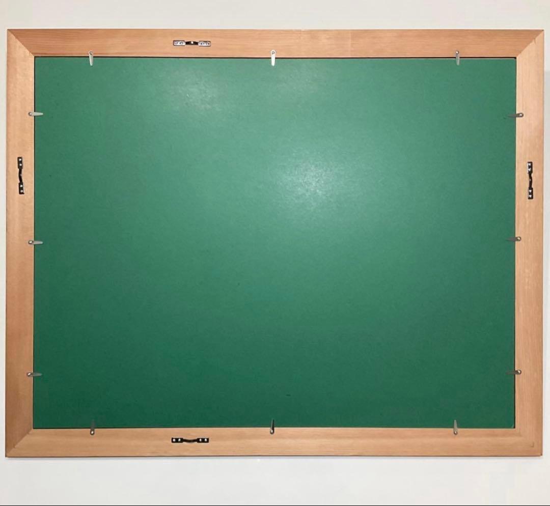 絵画・額縁・版画・志摩欣哉・シルクスクリーン・朱不二早春譜・美術品・インテリア