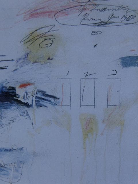 サイ・トゥオンブリー、『無題』、希少画集画、状態良好