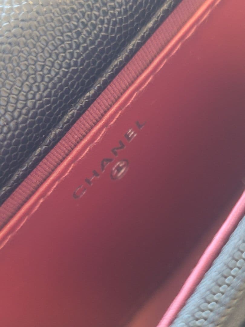 ノベルティ CHANEL ブラック キルティング ショルダーバッグ