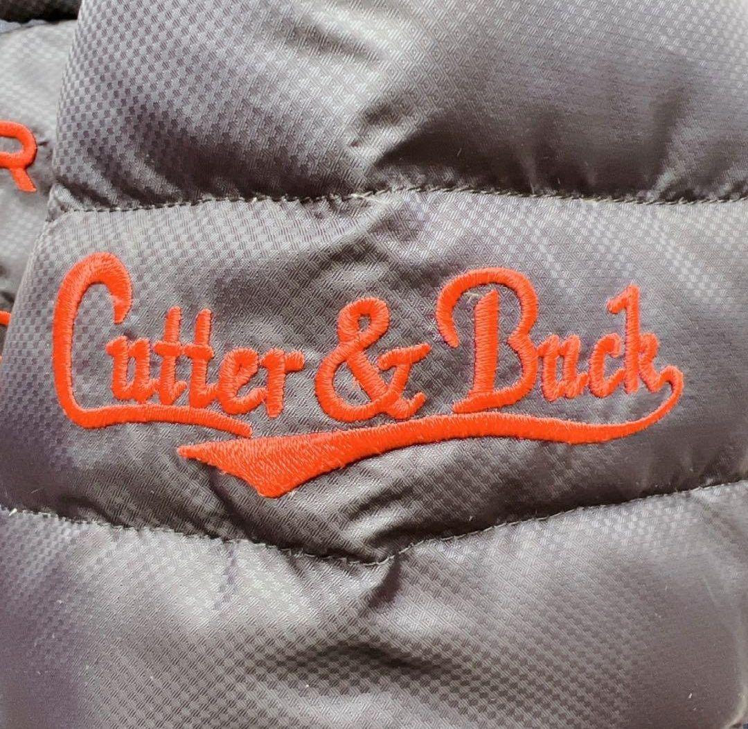 美品 CUTTER&BUCK ダウンジャケット メンズ Lゴルフウェア ネイビー