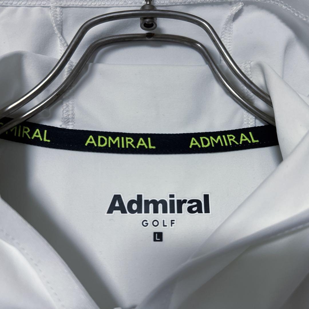 Admiral GOLF アドミラルゴルフ 薄手 ジップ パーカー ホワイト L