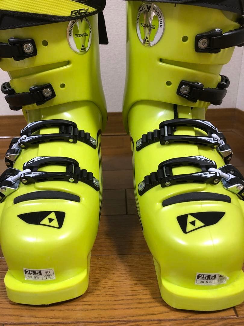 値下げ！　Fischer RC 160 スキーブーツ イエロー