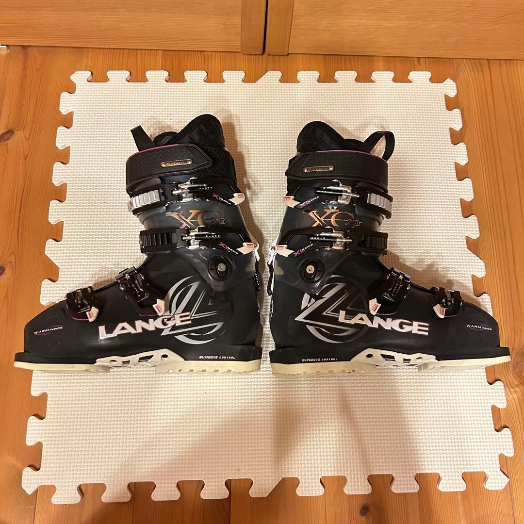 LANGE 女性用スキーブーツ ブラック 23cm