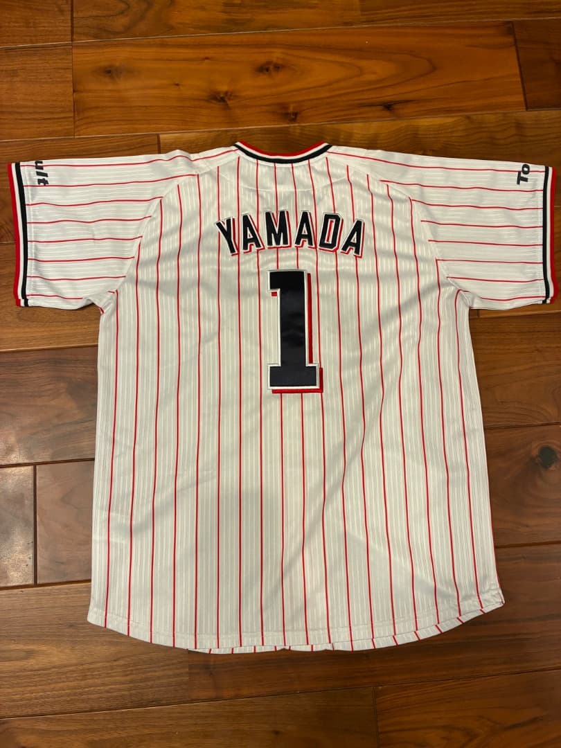 東京ヤクルトスワローズ Swallows ホームユニフォーム #1山田哲人 S