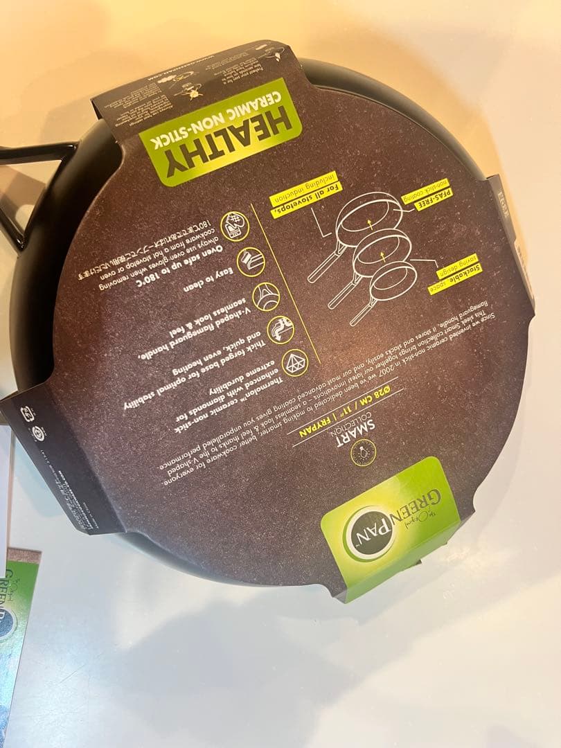 グリーンパン　28cm スマートシェイプ　GREEN PAN セラミック