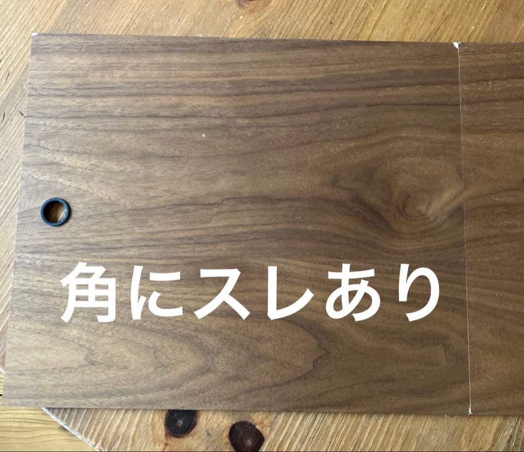 無印良品　ユニットシェルフ用　引き戸　ウォールナット