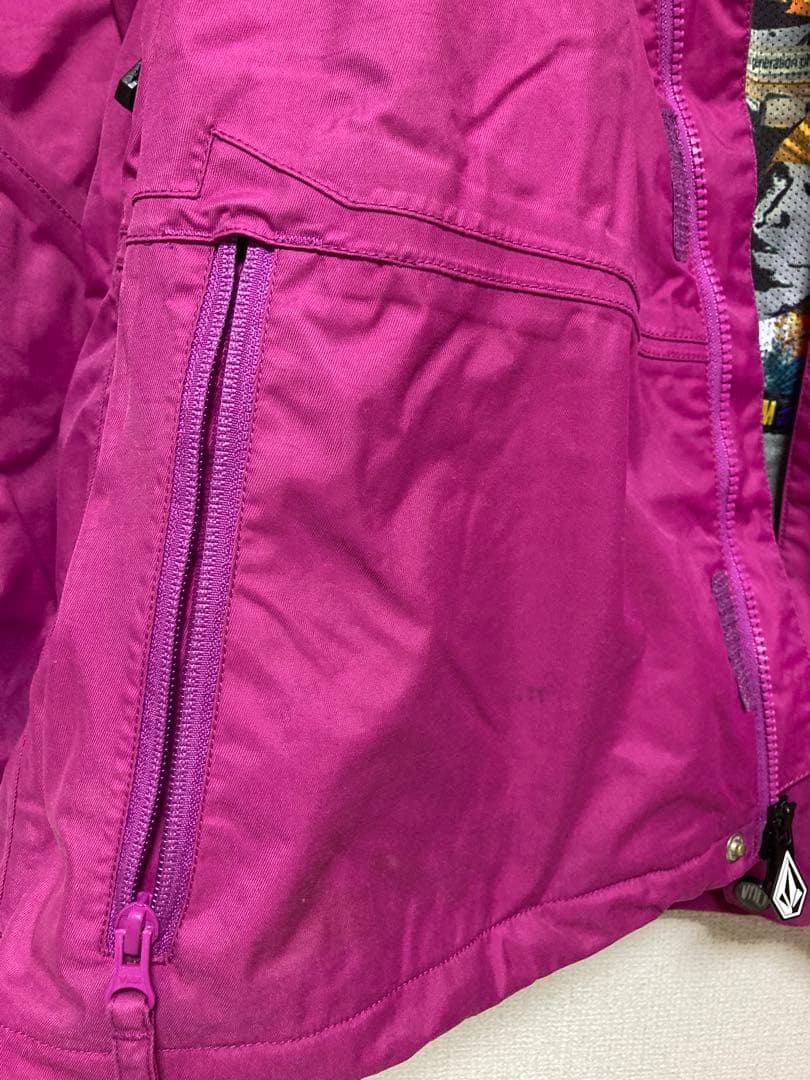 VOLCOM　スノーボードウェア　ジャケット　Lサイズ　パープル　派手好き必見☆