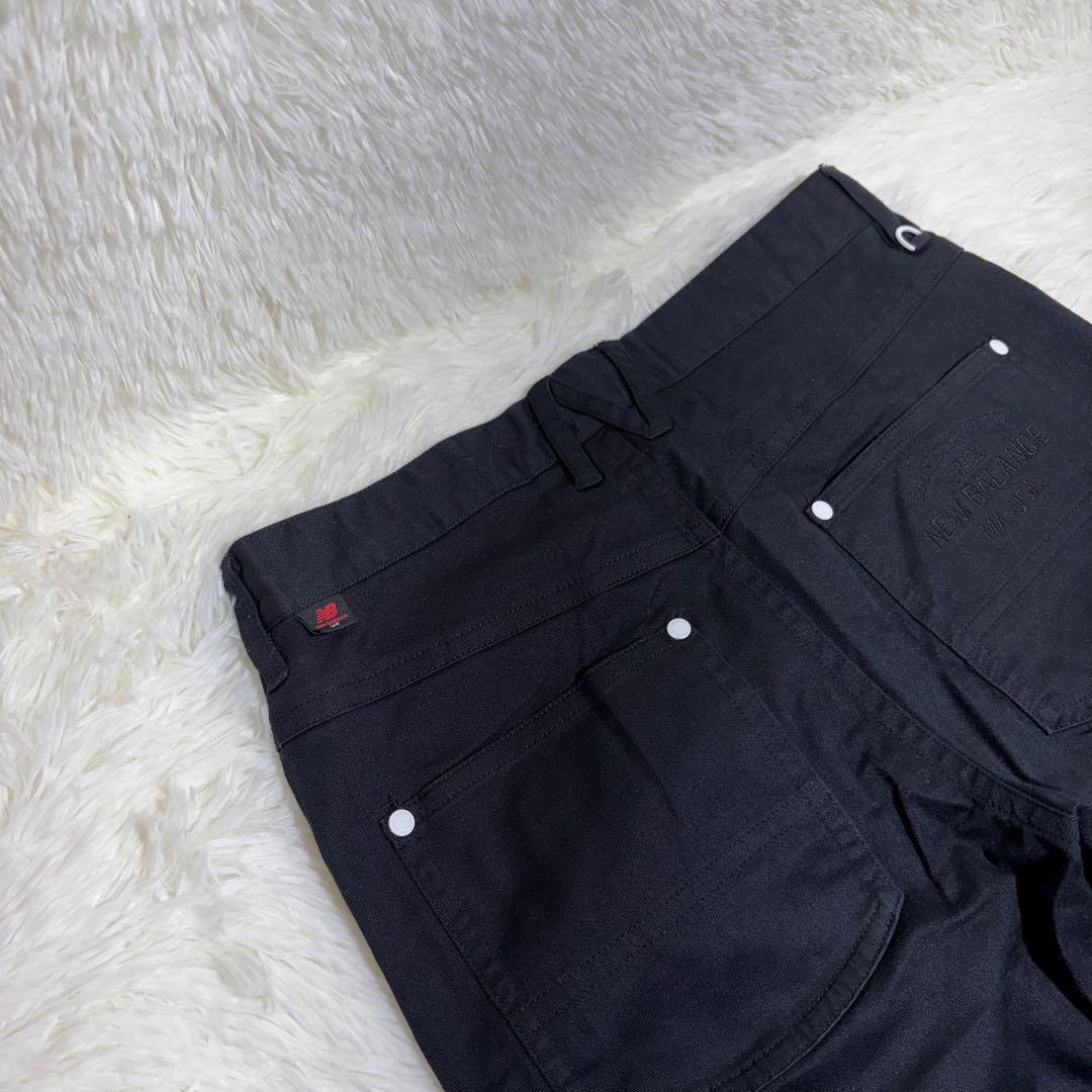 美品☆ニューバランス ゴルフ ストレッチ パンツ　M　NBG　シューズロゴ　人気