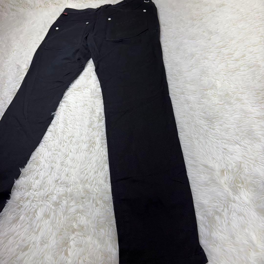 美品☆ニューバランス ゴルフ ストレッチ パンツ　M　NBG　シューズロゴ　人気