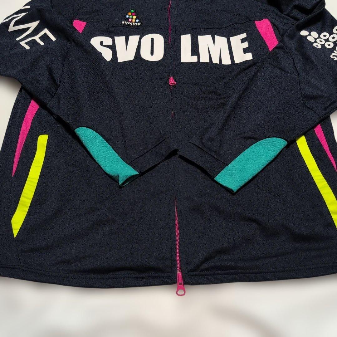 SVOLME フルジップ ジャージセット ネイビー ピンク イエロー XL
